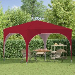 vidaXL Pop-up partytent 290 x 290 x 245 cm Bordeauxrood