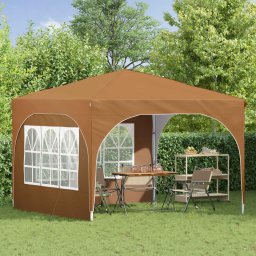 vidaXL Pop-up partytent 290 x 290 x 245 cm Beige