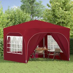 vidaXL Pop-up partytent 290 x 290 x 245 cm Bordeauxrood
