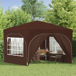 vidaXL Pop-up partytent 290 x 290 x 245 cm Bruin