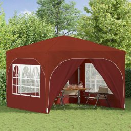 vidaXL Pop-up partytent 290 x 290 x 245 cm Terracotta