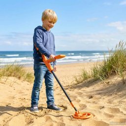 vidaXL Metalen Detector met LCD Scherm 2 Modellen 19 cm Spoel Geel
