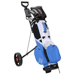 vidaXL Golf trolley Zwart 66 x 65 x 112 cm IJzer
