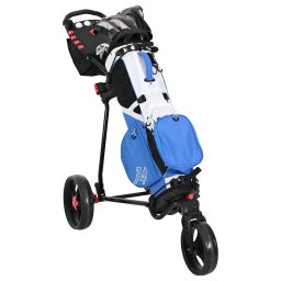 vidaXL Golf trolley Zwart 110 x 60 x 132 cm IJzer