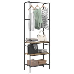 vidaXL Kledingrek Artisan Eiken 60 x 30 x 171 cm Bewerkt hout