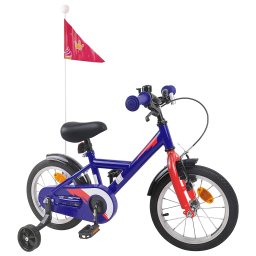 vidaXL Kinderfiets 12 Inch voor 2-4 jaar oud Donkerblauw