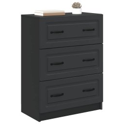vidaXL Ladenkast Zwart 66 x 34,5 x 87 cm Bewerkt hout