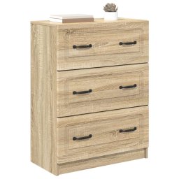vidaXL Ladenkast Sonoma Eiken 66 x 34,5 x 87 cm Bewerkt hout