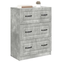 vidaXL Ladenkast Betongrijs 66 x 34,5 x 87 cm Bewerkt hout