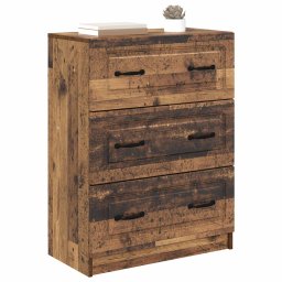 vidaXL Ladenkast Oud hout 66 x 34,5 x 87 cm Bewerkt hout