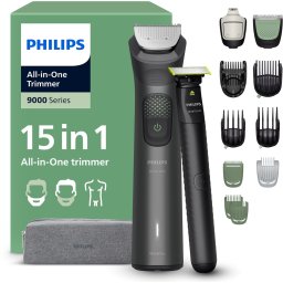 Philips Series 9000 Multigroom - Baardtrimmer - 15 in 1 - Inclusief OneBlade Face - MG9531/15