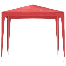 vidaXL Partytent 250 x 250 x 240 cm Rood PE en staal