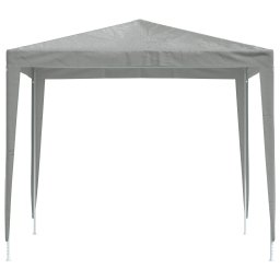 vidaXL Partytent 250 x 250 x 240 cm Lichtgrijs PE en staal