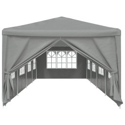 vidaXL Partytent 1200 x 300 x 255 cm Lichtgrijs PE en staal