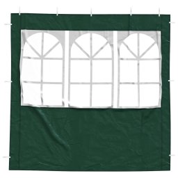 vidaXL Party Tent Zijwand 2 st 200 x 195 cm Groen PE en staal