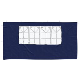 vidaXL Party Tent Zijwand 2 st 400 x 195 cm Blauw PE en staal
