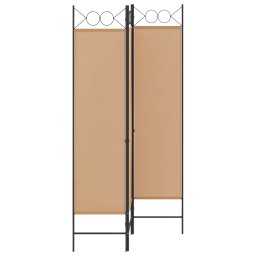 vidaXL 3-Panel Room Divider Beige 120 x 180 cm Stof
