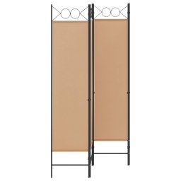 vidaXL 4-panelen roomdivider Beige 160 x 180 cm Stof