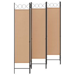 vidaXL 6-Panelen Kamerscherm Beige 240 x 180 cm Stof