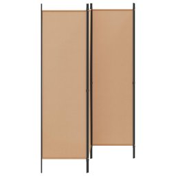 vidaXL 4-panelen roomdivider Beige 200 x 180 cm Stof