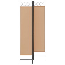 vidaXL 3-Panel Room Divider Beige 120 x 200 cm Stof