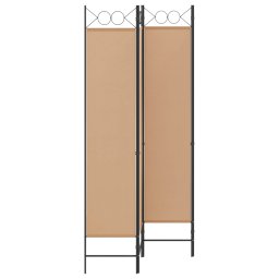 vidaXL 4-panelen roomdivider Beige 160 x 200 cm Stof
