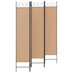 vidaXL 5-Panel Room Divider Beige 200 x 200 cm Stof