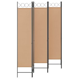 vidaXL 6-Panelen Kamerscherm Beige 240 x 200 cm Stof