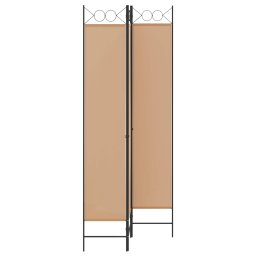 vidaXL 3-Panel Room Divider Beige 120 x 220 cm Stof