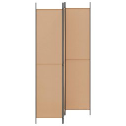 vidaXL 3-Panel Room Divider Beige 150 x 220 cm Stof
