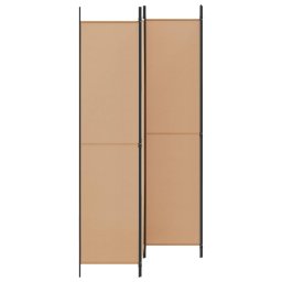 vidaXL 4-panelen roomdivider Beige 200 x 220 cm Stof