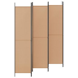 vidaXL 6-Panelen Kamerscherm Beige 300 x 220 cm Stof