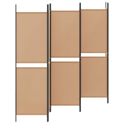 vidaXL 6-Panelen Kamerscherm Beige 300 x 180 cm Stof