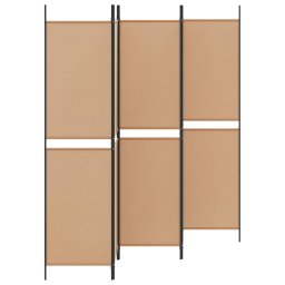vidaXL 5-panelen kamerscherm Beige 250 x 200 cm Stof