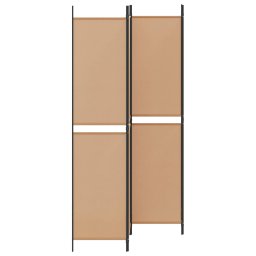 vidaXL 4-panelen roomdivider Beige 200 x 220 cm Stof