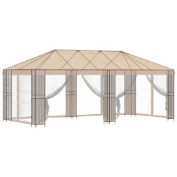 vidaXL Tuinhuisframe zonder tentdoek 6 x 3 m Zwart Staal