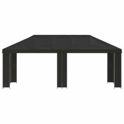 vidaXL Tuinprieel 6 x 3 m Antraciet Polyester en staal 190 gsm