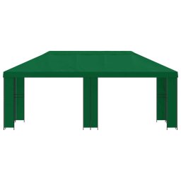 vidaXL Tuinprieel 6 x 3 m Groen Polyester en staal 190 gsm