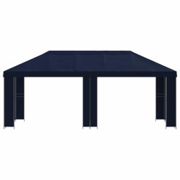 vidaXL Tuinprieel 6 x 3 m Blauw Polyester en staal 190 gsm
