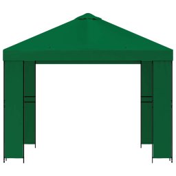 vidaXL Paviljoen 3 x 3 m Groen Polyester en staal 190 gsm