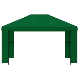 vidaXL Paviljoen 4 × 3 m Groen Polyester en staal 190 gsm