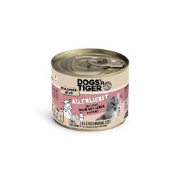 6x200g Dogs'n Tiger snackmenu rund met lever nat kattenvoer