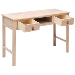 vidaXL Schrijftafel 110x45x76 cm hout naturel
