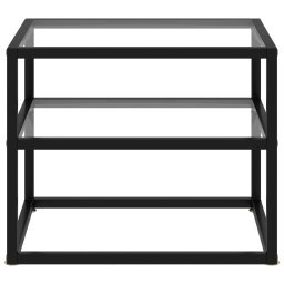 vidaXL Wandtafel 50x40x40 cm gehard glas transparant