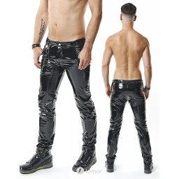 * RFP PVC broek laag model zwart, Piero