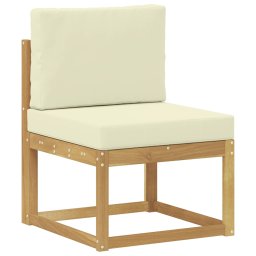 vidaXL Buiten bankenset 5 st 5-zits White and Cream