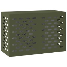 vidaXL Airconditioner hoes Olijfgroen 90 x 40 x 60 cm Staal