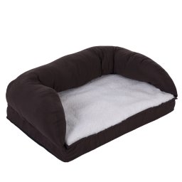 - S: L 75 x B 50 x H 25 cm - Orthopedische Hondenbank Vierkant