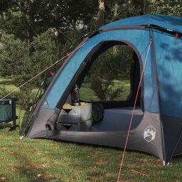 vidaXL Koepeltent met Verwijderbare Regenkap 4-persoons Blauw