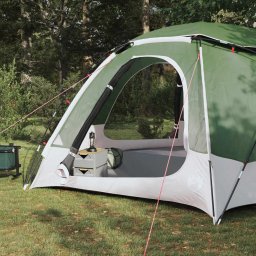 vidaXL Koepeltent met Verwijderbare Regenkap 12-persoons Groen